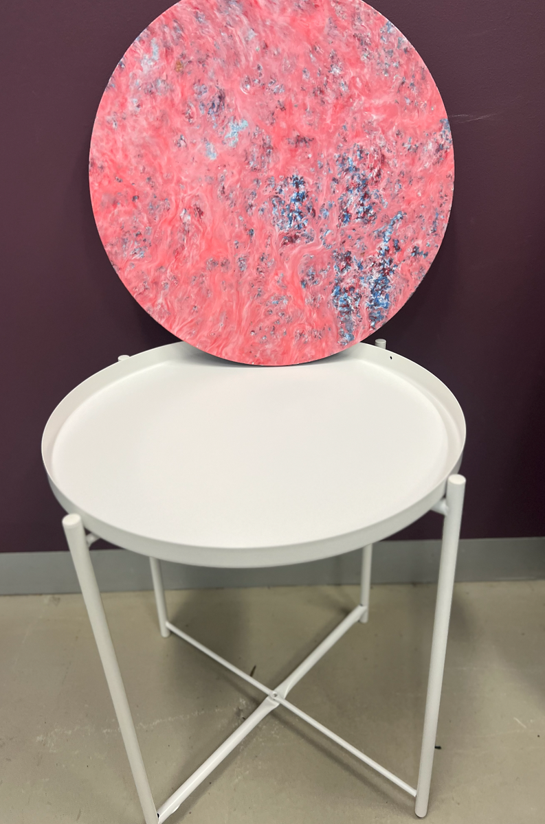 Flip-It Pink FABTEC side table insert (45cm)